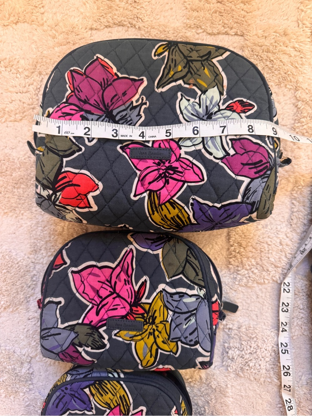 Vera Bradley Cosmetic Bag Set + Hair Straightener Pouch - Picture 7 of 16